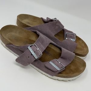 Birkenstock Arizona Purple Suede 39 8 8.5